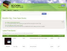 Tablet Screenshot of bookbin.org